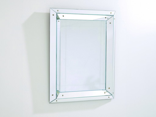 Jacques Adnet Grand miroir Parclose Art Déco 1947
