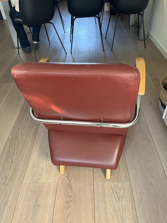 Image 1 of Chaise en cuir Gueldre Jan de Boevrie