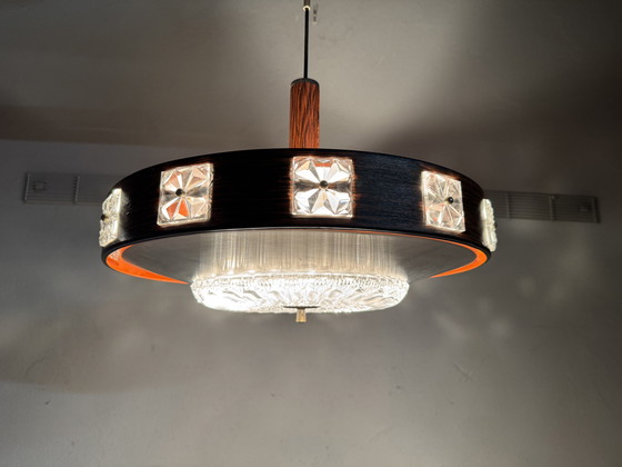 Image 1 of Lámpara colgante OVNI de estilo espacial de mediados de siglo XX (años 60)