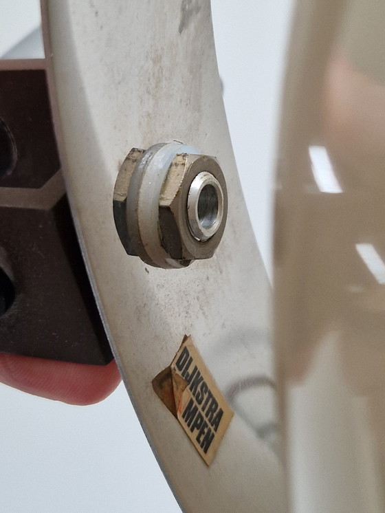 Image 1 of Lampada ad arco vintage cromata a forma di fungo, design Dijkstra