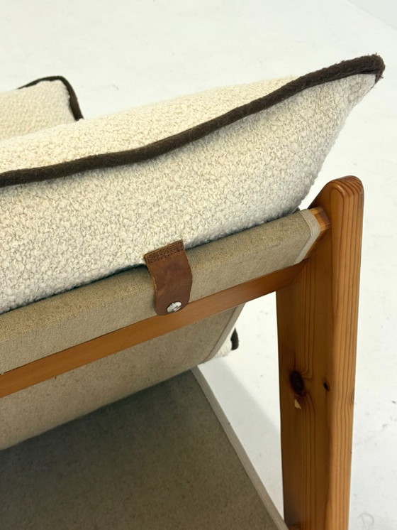 Image 1 of Italienischer Sessel von Ibisco aus weißem Bouclé