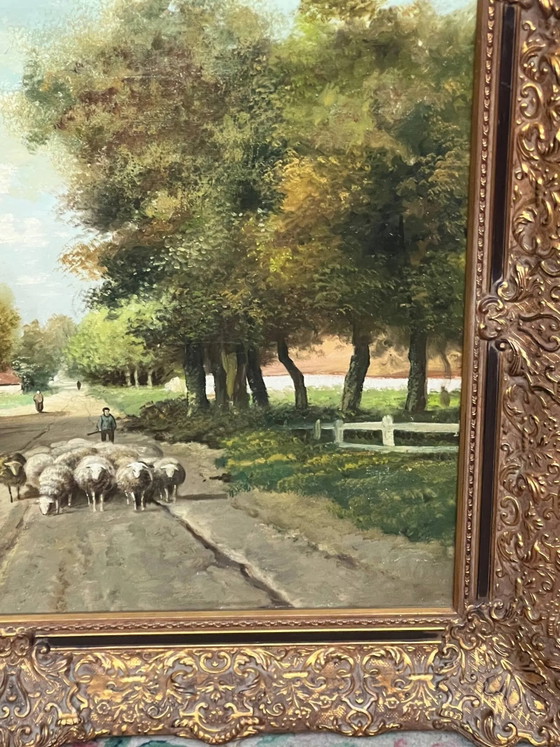 Landscape "Where time passes slowly." Oil on wood panel. – Paintings & Drawings (photo 8 of 9)