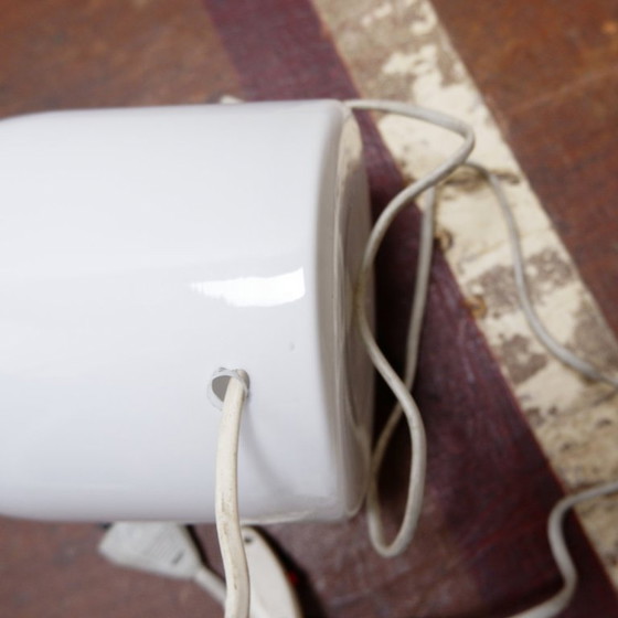 Image 1 of White opaline glass table lamp, 20th century