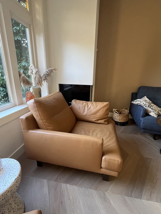 Image 1 of Linteloo fauteuil George Leer 2x