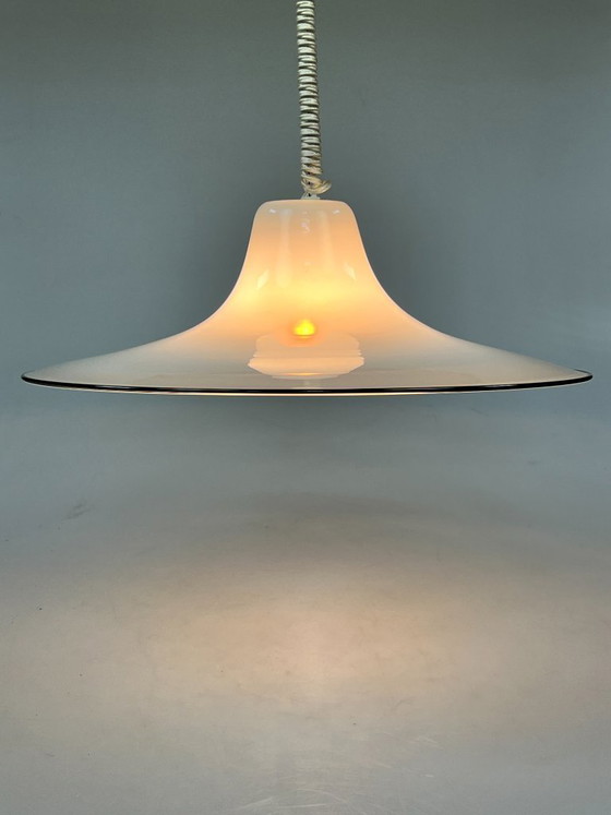Image 1 of Vintage Murano Glass Pendant Lamp, Renato Toso for Leucos Italy, 1970s
