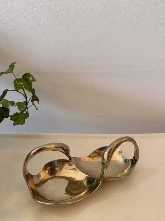 Messing-Schwanenschale – Dekorative Objekte, Brass (photo 3 of 5)