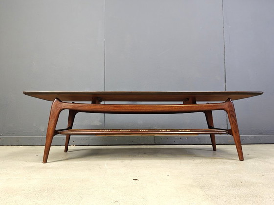 Image 1 of Organischer Couchtisch von Louis Van Teeffelen für WEBE - Die Niederlande - 1950er Jahre