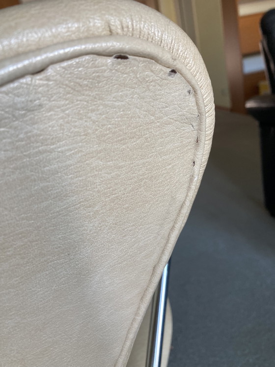 Image 1 of 5 design leren Vlinderstoelen Frits Hansen