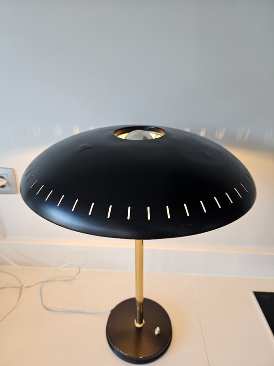 Image 1 of Lampada da tavolo Senior di Louis Kalff, nera.