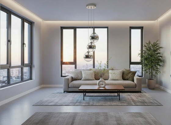 Image 1 of Lampada a sospensione a cascata Space Age – Peill & Putzler – anni '70