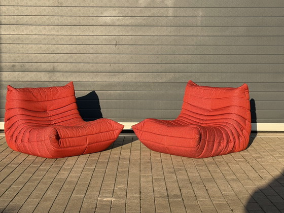 Image 1 of 2x 100% authentieke Ligne Roset Togo 1zits, Masai stof