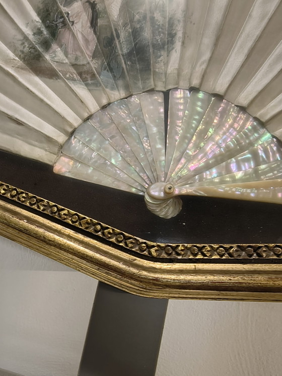Ventaglio d'Epoca in Madreperla e Seta – Oggetti decorativi, Glass, Wood (photo 6 of 7)
