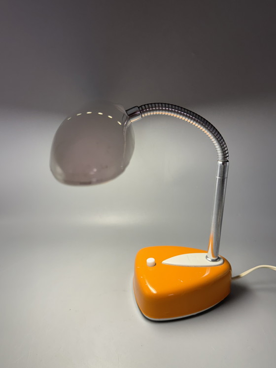 Image 1 of Zeldzame Matsushita / National tafellamp – model FS-193E – beige/oranje – 1970