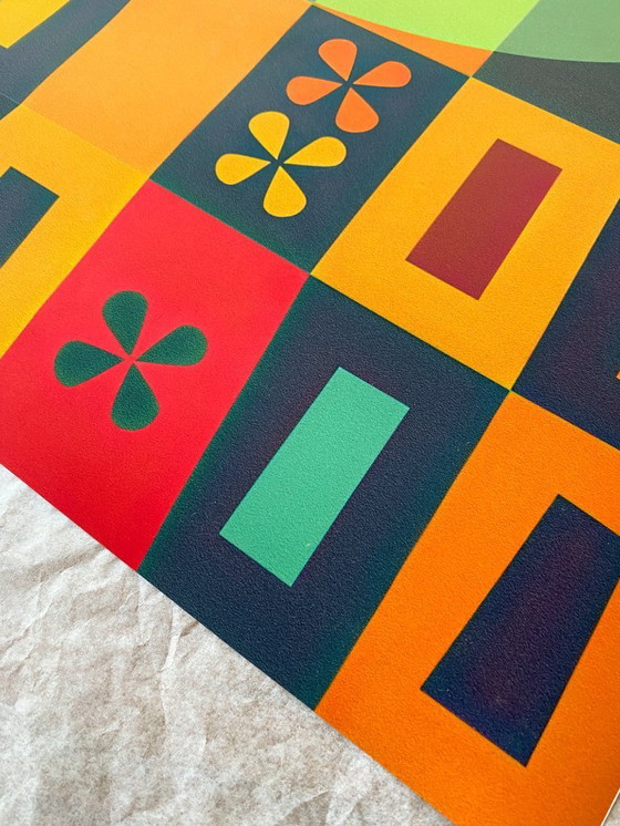 Image 1 of Almanaque febbraio 1960, del disegnatore portoghese Sebastião Rodrigues - Poster 50×70 cm