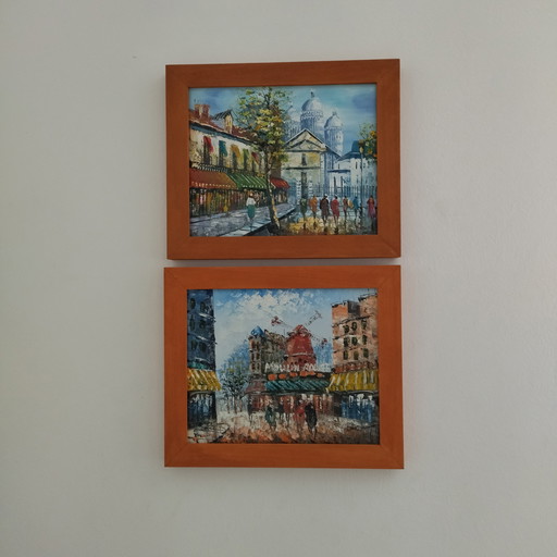 2 tableaux vie Parisienne 