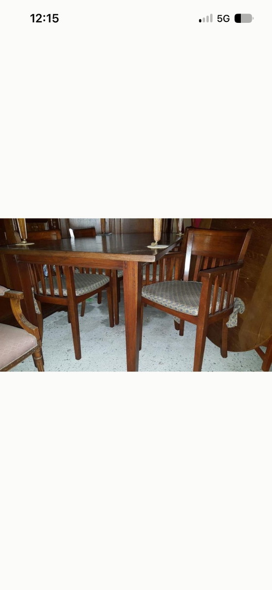 Image 1 of 4 Bannink Art Nouveau dining armchairs