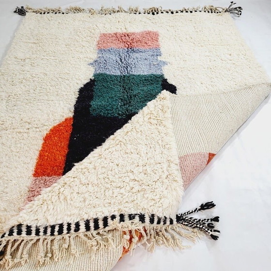 Image 1 of Tapis beni ouraine marocain authentique d’atlas 150/250 cm