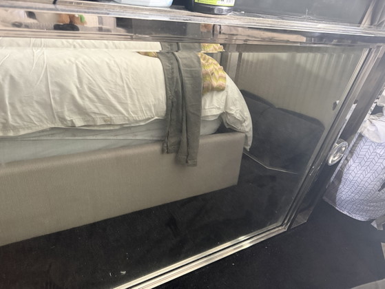 Image 1 of Bifold hinged Standing Mirror One Of It's Kind 88" Long 32" Wide
Each Panel
