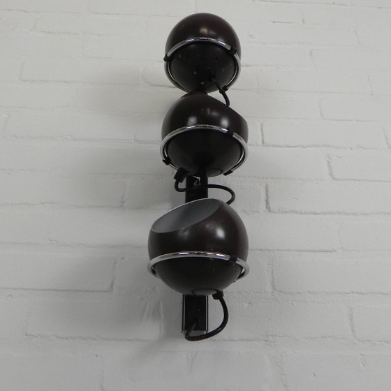 Image 1 of Lámpara de pared Gepo con 3 bombillas, década de 1960.