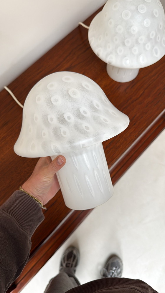 Image 1 of Peill & Putzler mushroom table lamps from the 1970s