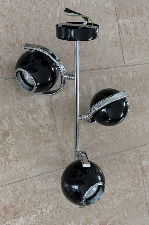 Rietveld Pendelleuchte, auch horizontal montierbar – Alessi, hanglampen, Chrome