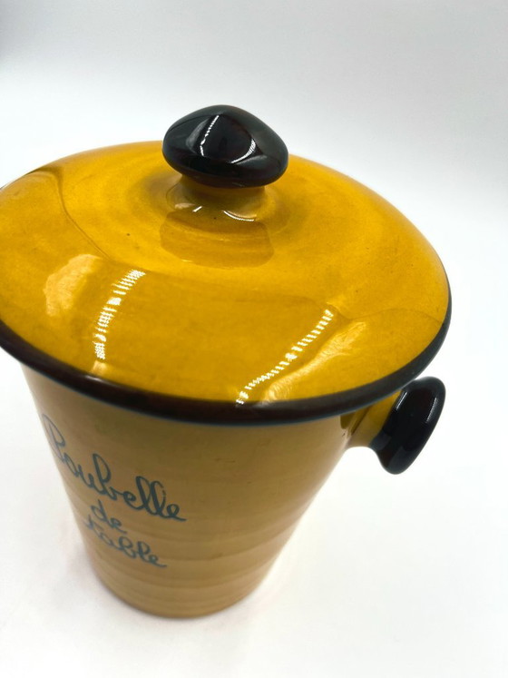 Ceramic Table Bin from Vallauris, Table accessories, Yellow, Vintage (photo 5 of 9)