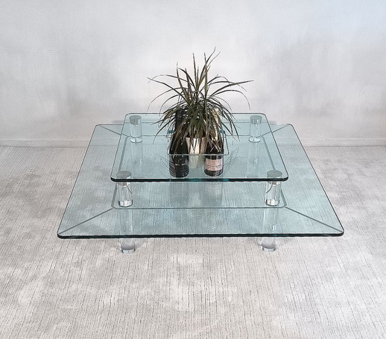 ✨💎 Marais International MTB110 — Eccezionale Tavolino da caffè in Altuglas e Vetro | Design Parigino 💎✨ (photo 5 of 20)