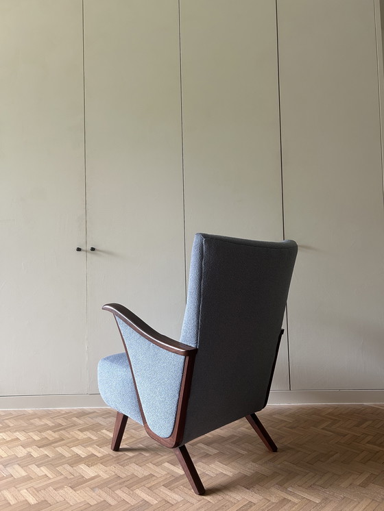 Image 1 of Mid-Century Danish Lounge Chair, Fully Reupholstered 