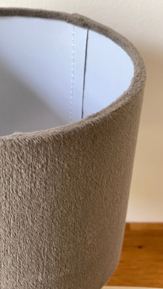 Image 1 of Lampada in ceramica con bordo in alluminio, Francia anni &#39;70