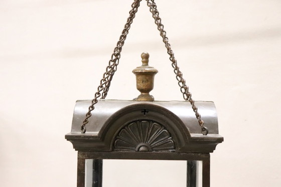 Image 1 of Lanterne en fer et en verre, Italie, début du XXe siècle
