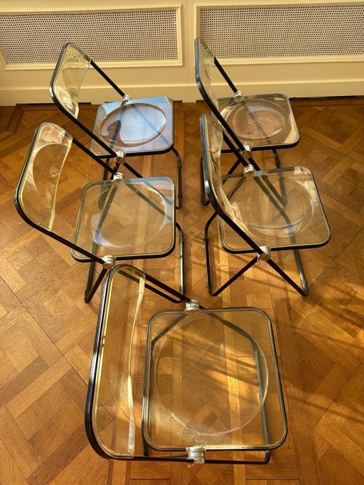 Set of 5 Plia chairs – Giancarlo Piretti for Anonima Castelli