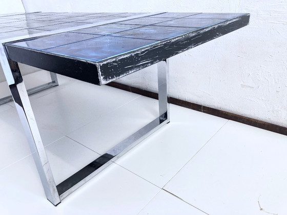 Image 1 of Tavolino in maiolica Space Age anni '60-'70 design di Belarti