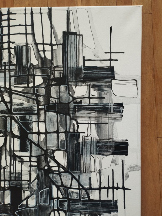 Image 1 of Natia Antadze Abstracte compositie XXL