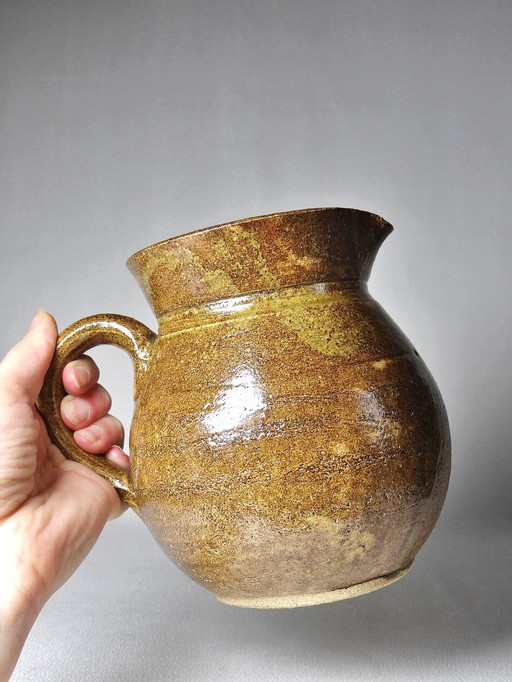 Small Round Jug Vintage Stoneware