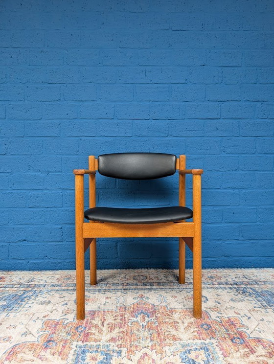 Image 1 of 1x Vintage armchair office chair, Jørgen Bækmark for FDB Møbler, 1970s
