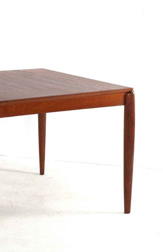Image 1 of H.W. Klein for Bramin rectangular extendable dining table XL vintage Danish design