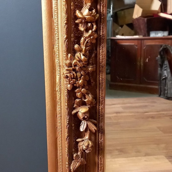 Image 1 of `Spiegel, Hollandse vergulde damspiegel