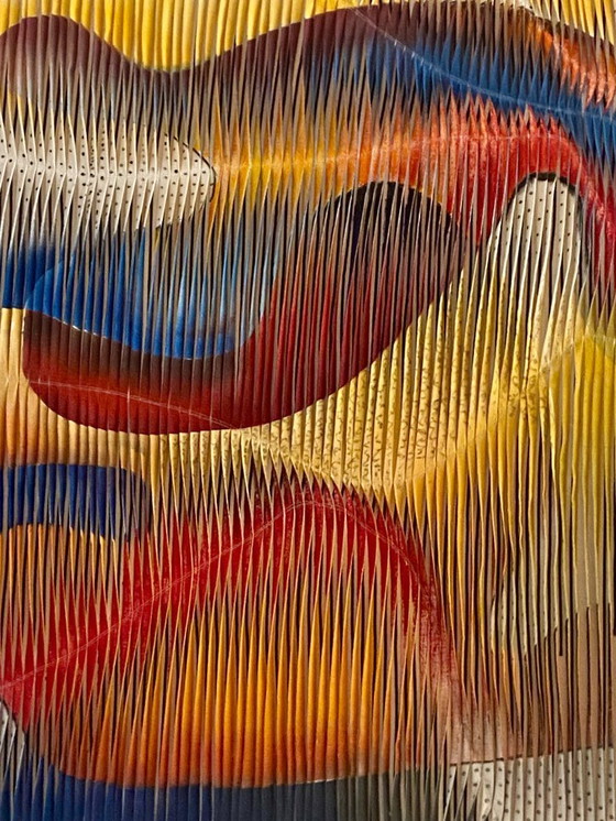 Image 1 of Textile sculpture-painting: The Dance of Colors