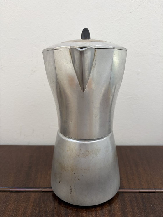 Grote vintage Italiaanse aluminium percolator – Keukenaccessoires, Kunststof (photo 3 of 10)
