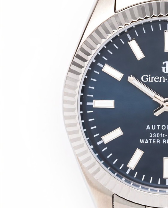 Image 1 of orologio Giren Dupre Solodata 39 automatico acciaio quadrante blu sunray