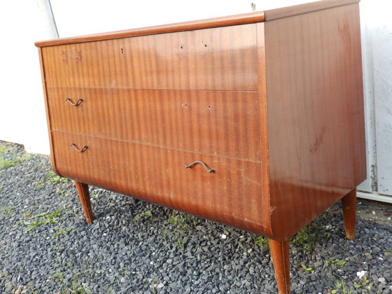Image 1 of Vintage Scandinavische ladekast met 3 lades uit de jaren 50