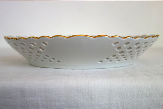 Openwork porcelain bowl, Herend factory, Hungary – Table accessories (photo 8 of 11)