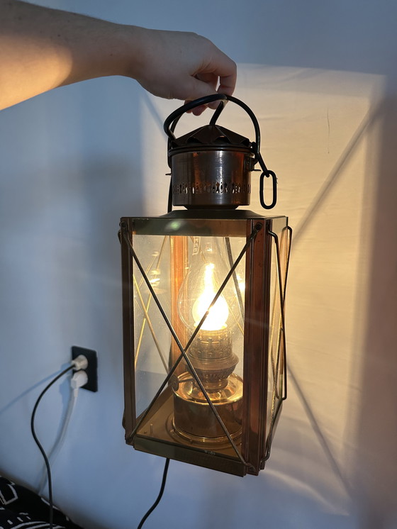 Image 1 of Kosmos Brenner vintage nautical lantern-style lamp
