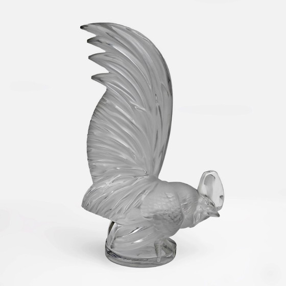 Image 1 of Paperweight 'Coq Nain' signed Lalique - Crystal - Vintage 1950s