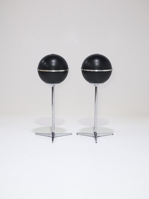 Enceintes Grundig Audiorama 8000 années 1970 noires