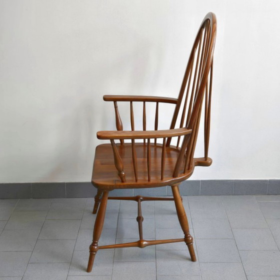 Image 1 of POLTRONA VINTAGE 1950 STILE WINDSOR IN FAGGIO VERNICIATO ANNI '50 DLG TAPIOVAARA ERCOL
