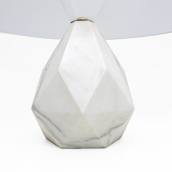 Image 1 of Table basse italienne en marbre de Carrare, Mid-Century Modern, années 1970, deux disponibles