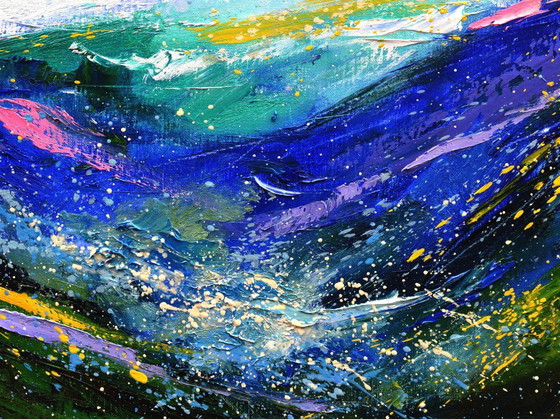 Colourful wave – P. Ladent, Objets d'art, Toile (photo 3 of 5)