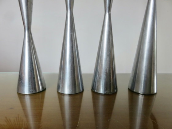 Serie van 4 diabolo kandelaars, model "Göta" ontworpen door Erika Pekkari voor Ikea, 1990 (photo 5 of 10)