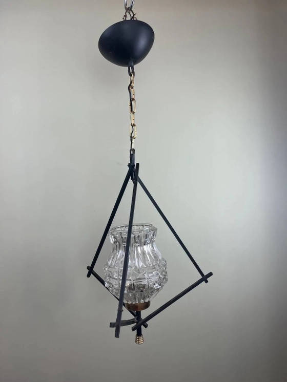 Lampada a sospensione Art Déco – Lampade a sospensione, Metal, Glass, Art Deco (photo 13 of 13)